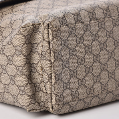 Gucci GG Plus Monogram Messenger Diaper Bag Dark Brown 10 of 12