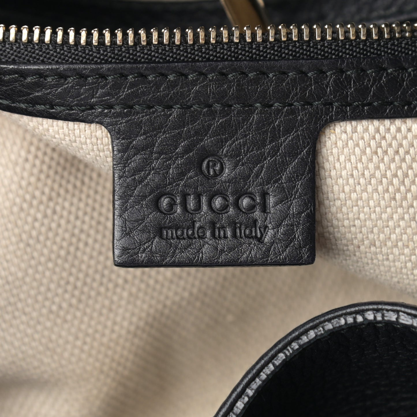 Pebbled Calfskin Medium Soho Chain Shoulder Bag Black