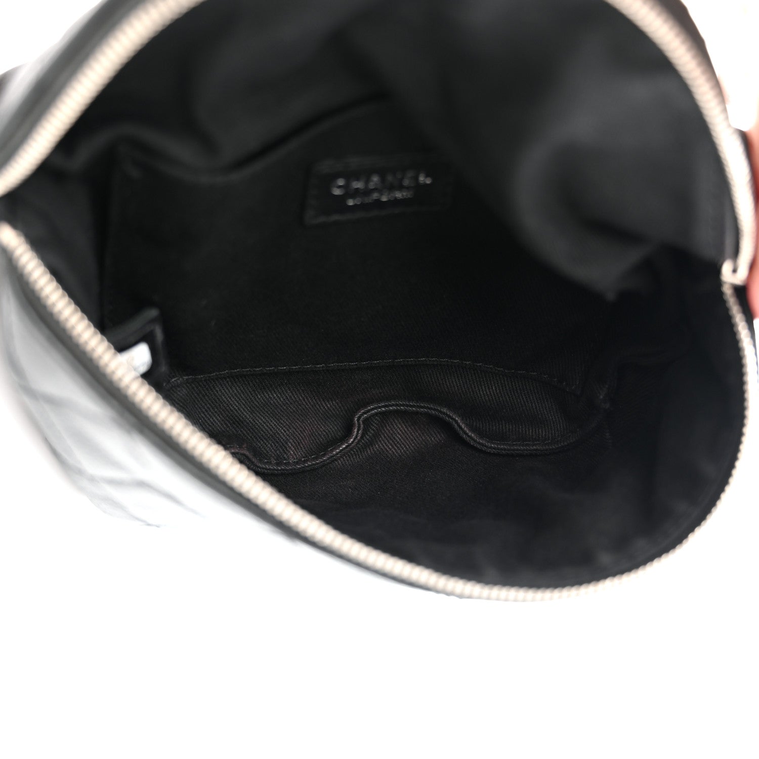 Chanel Grained Calfskin Quilted Waist Belt Bag Black 5 of 11
