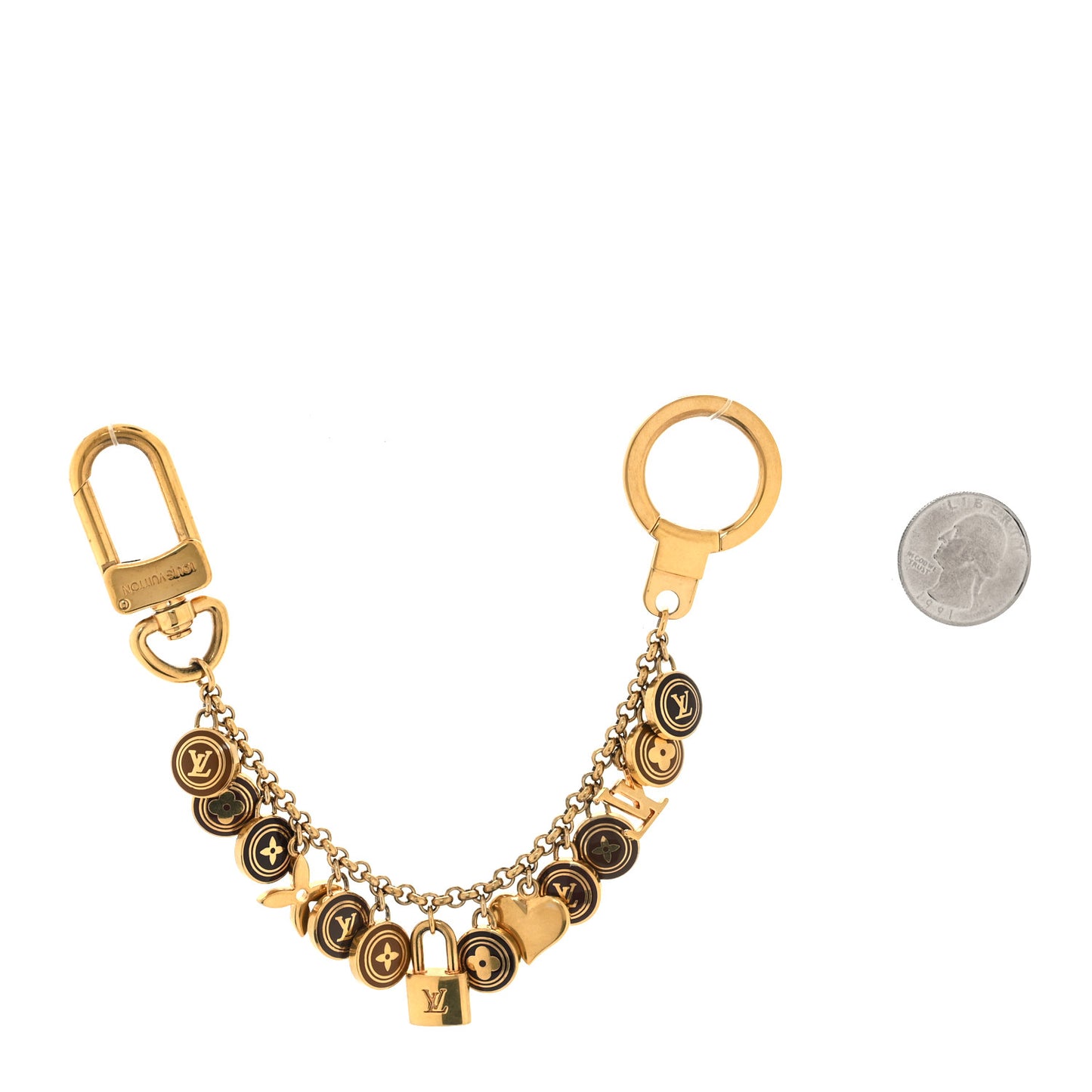 Pastilles Key Chain Bag Charm Brown