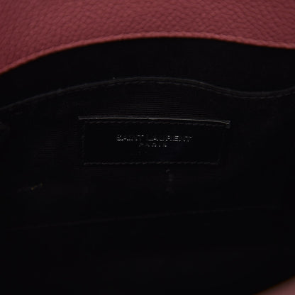 Saint Laurent Grained Calfskin Baby Sac De Jour Dark Rose 7 of 12