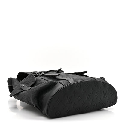 Louis Vuitton Taurillon Monogram Christopher MM Backpack Black 4 of 10