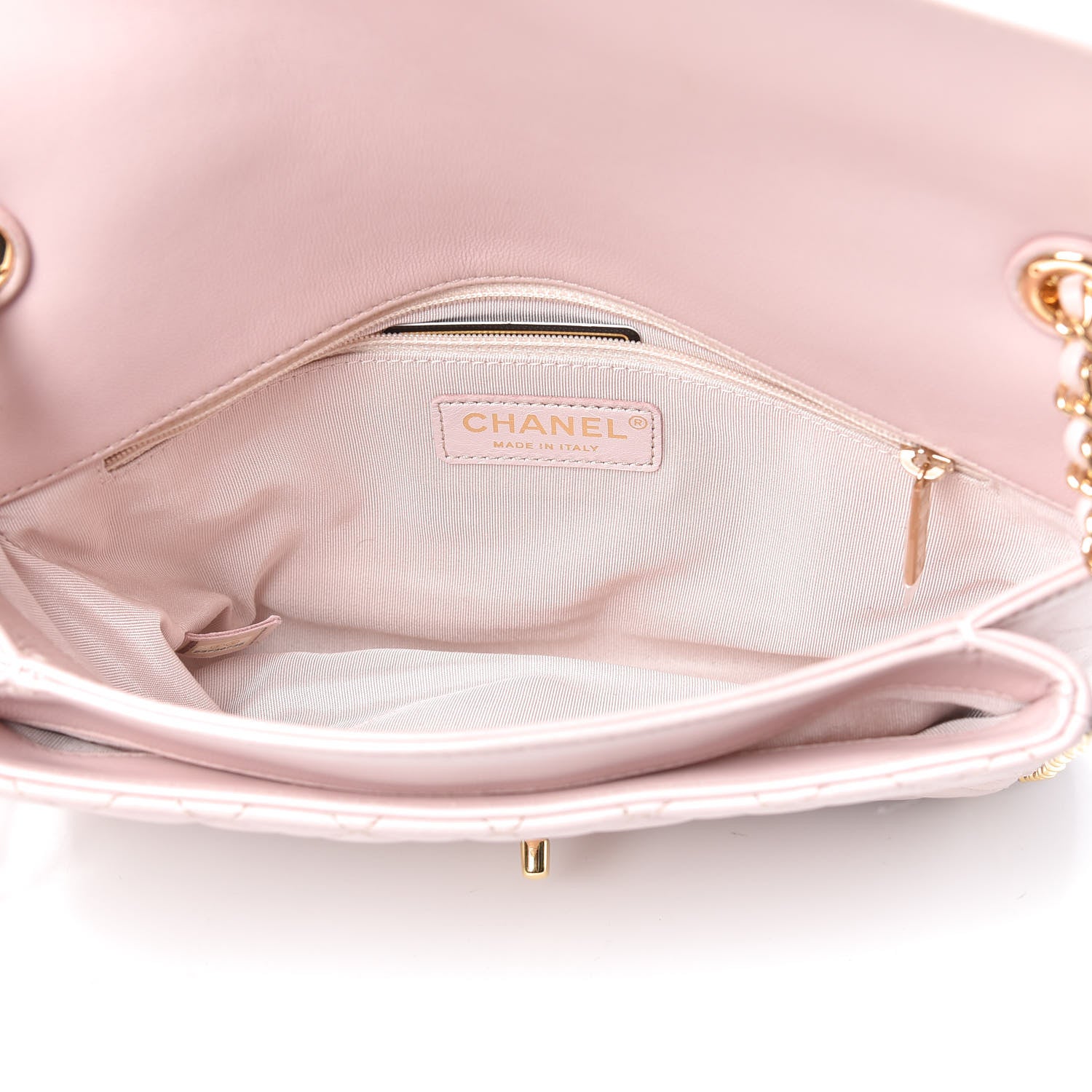 Chanel Lambskin Quilted Large CC Unchained Crossbody Light Pink 5 of 10