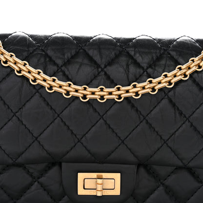 Chanel Aged Calfskin Quilted 2.55 Reissue 225 Flap Black Black 8 of 10