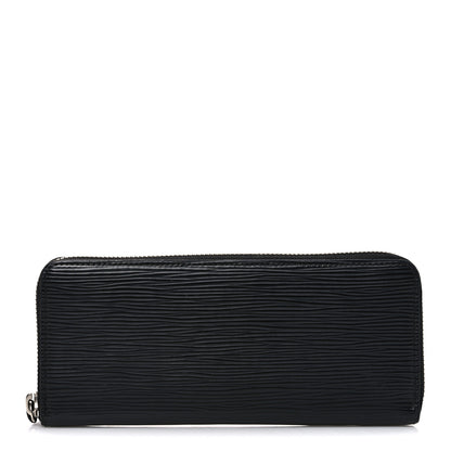 Louis Vuitton Epi Clemence Wallet Black 1 of 8