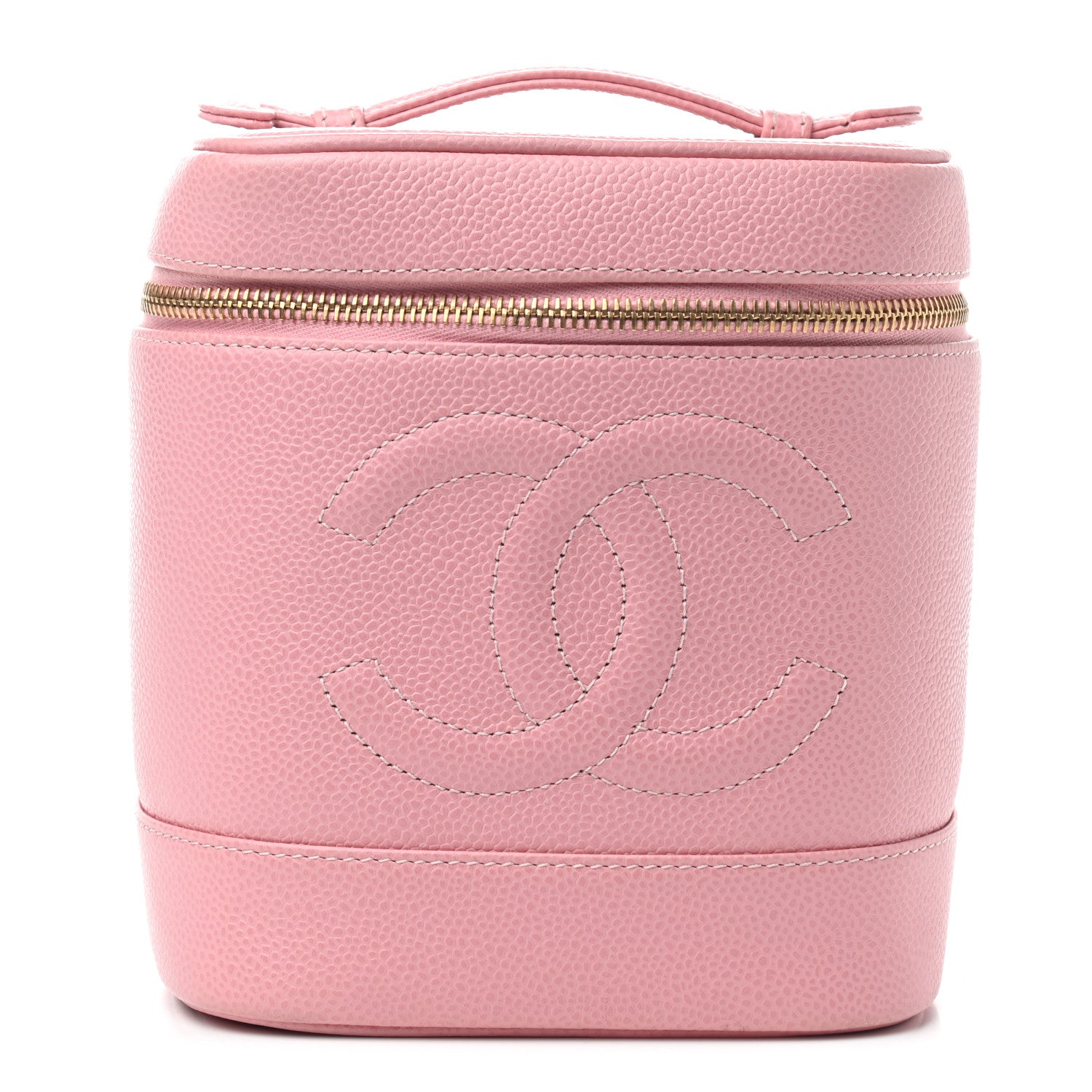 Chanel Caviar Vanity Cosmetic Case Pink 1 of 7