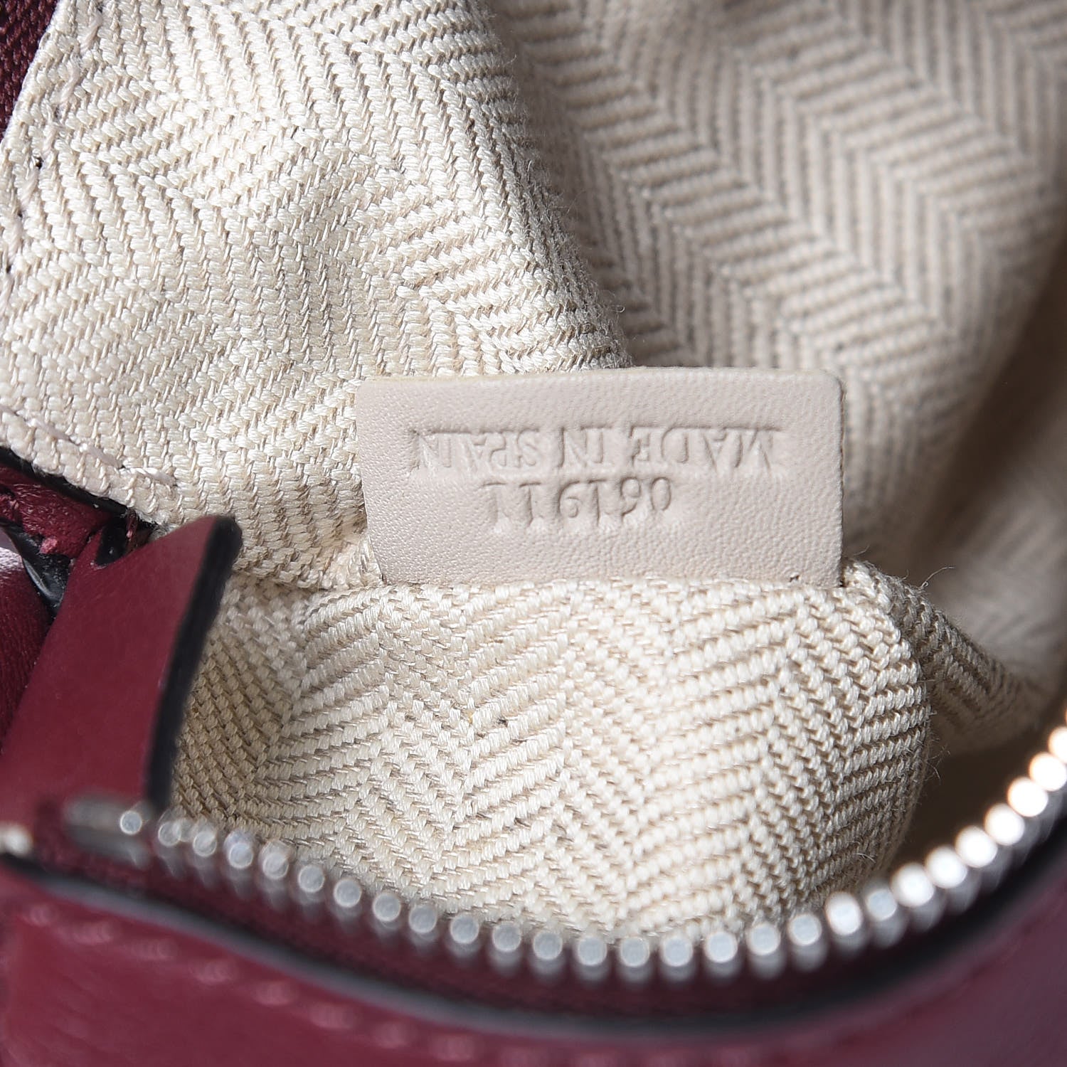 Loewe Calfskin Mini Puzzle Bag Wine 7 of 10