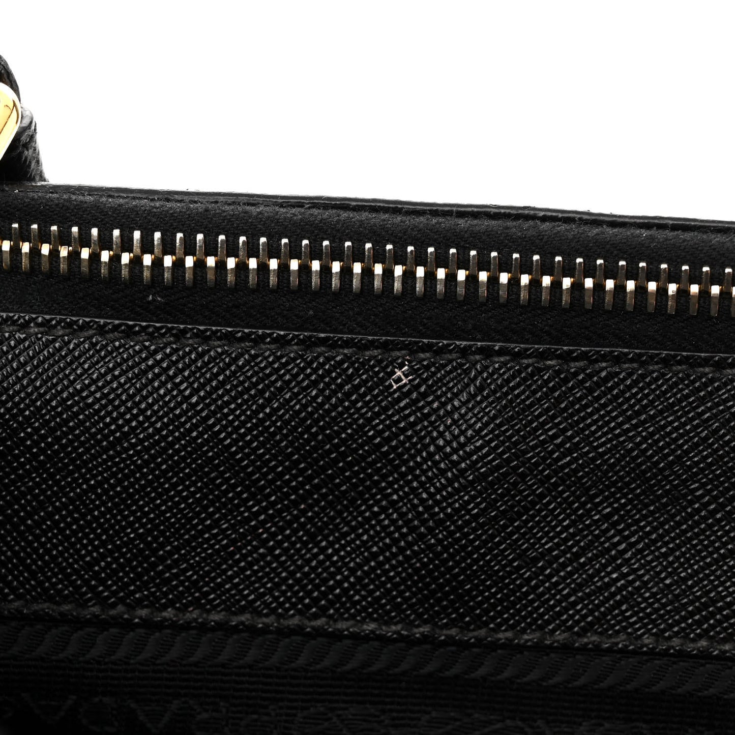 Saffiano Medium Galleria Double Zip Tote Black