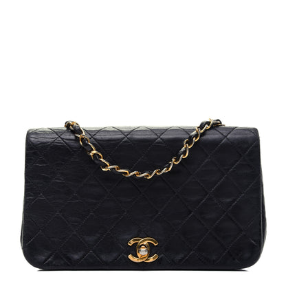 Chanel Lambskin Quilted Small Single Flap Black 1 of 13