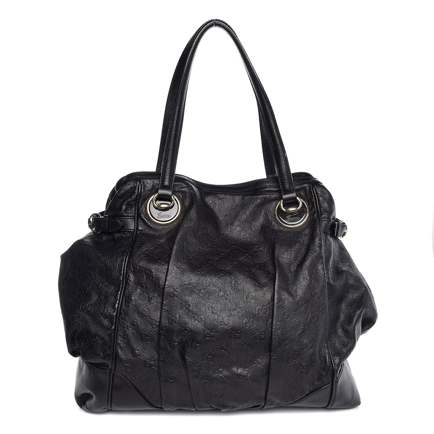 Guccissima Large Full Moon Tote Black