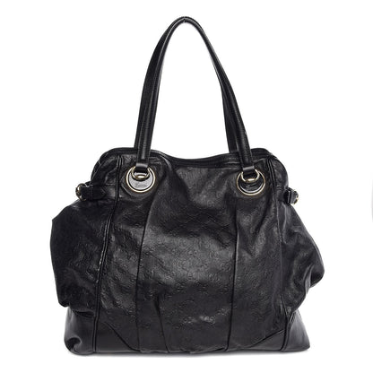 Gucci Guccissima Large Full Moon Tote Black 1 of 12