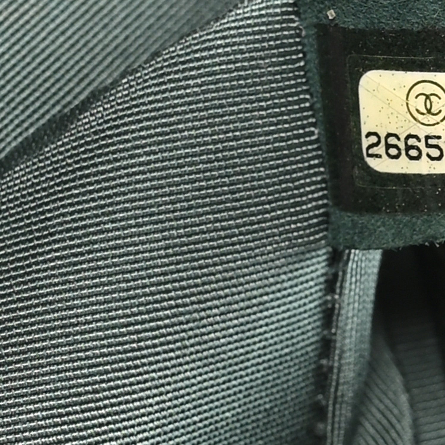 Chanel Caviar Chevron Quilted Medium Boy Flap Dark Green 7 of 11