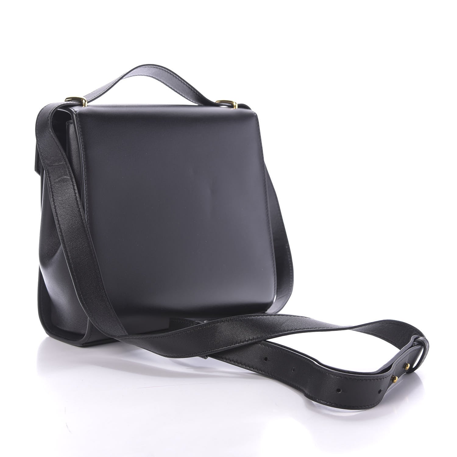 Bottega Veneta Box Calfskin Nappa Clip Bag Black 3 of 10