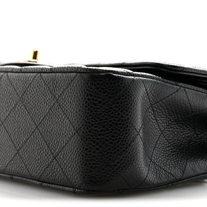 Chanel Caviar Quilted Medium Double Flap Black 10 of 12