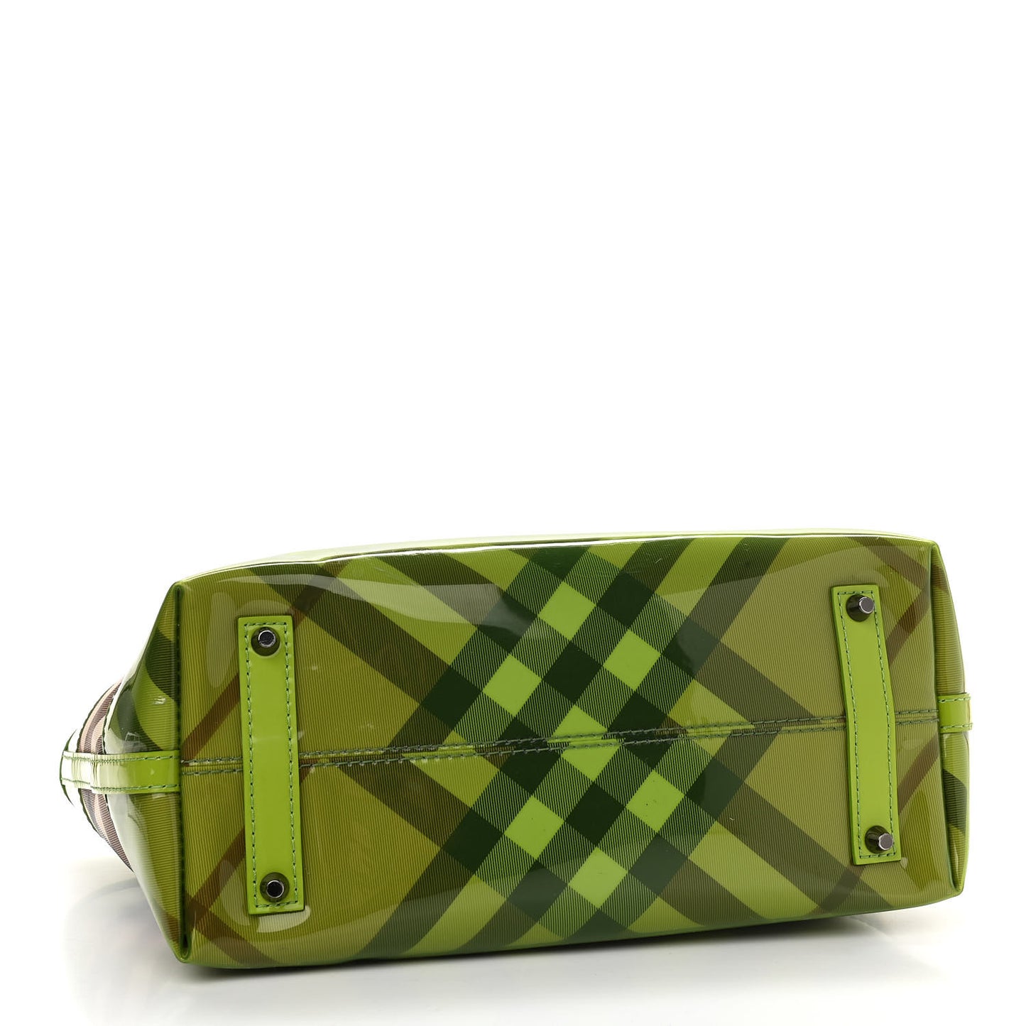 Nova Check PVC Tote Green