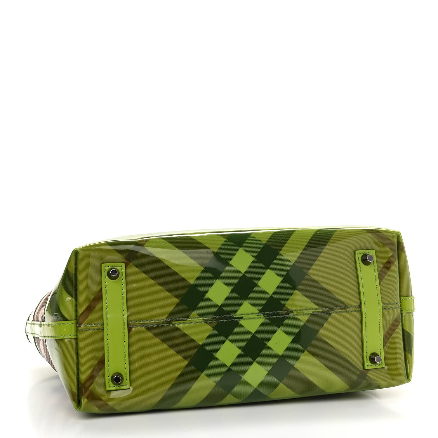 Burberry Nova Check PVC Tote Green 4 of 16
