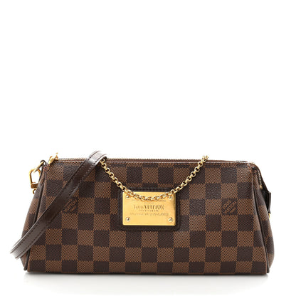 Louis Vuitton Damier Ebene Eva Clutch 1 of 9