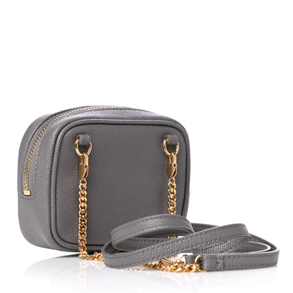 Saint Laurent Grain De Poudre Matelasse Monogram Baby Lou Camera Bag Fog 3 of 7
