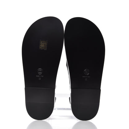 Chanel Grained Calfskin Velcro Dad Sandals 39 Black 5 of 10