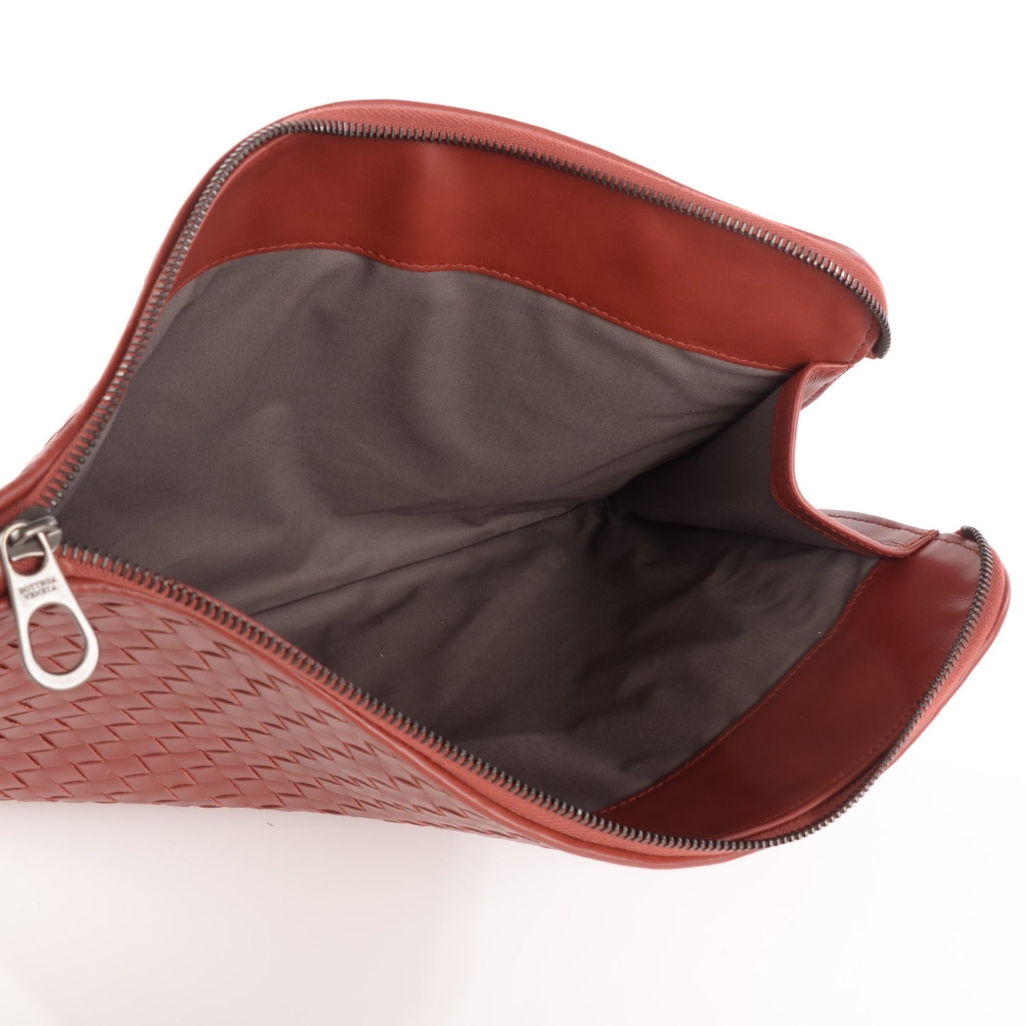 Intrecciato VN Portfolio Case Burnt Red