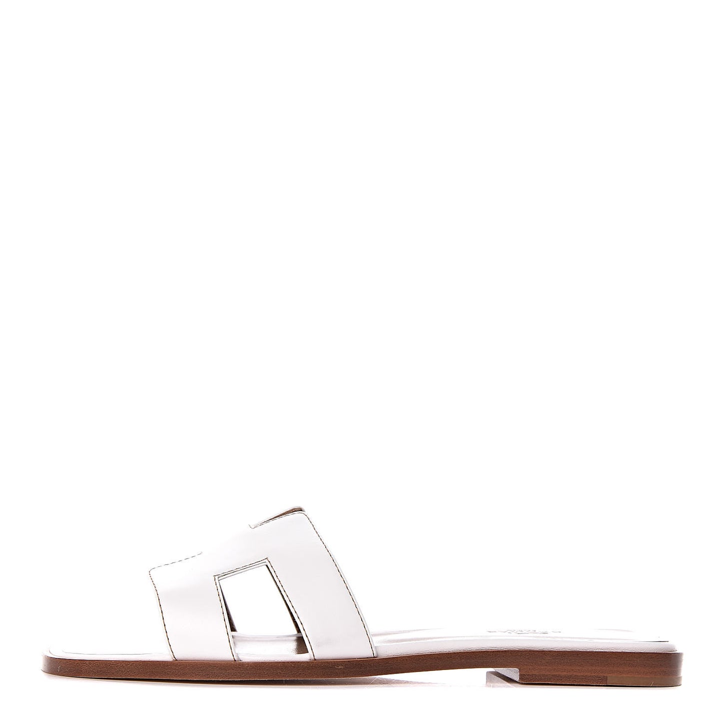 Box Calfskin Oran Sandals 37 White