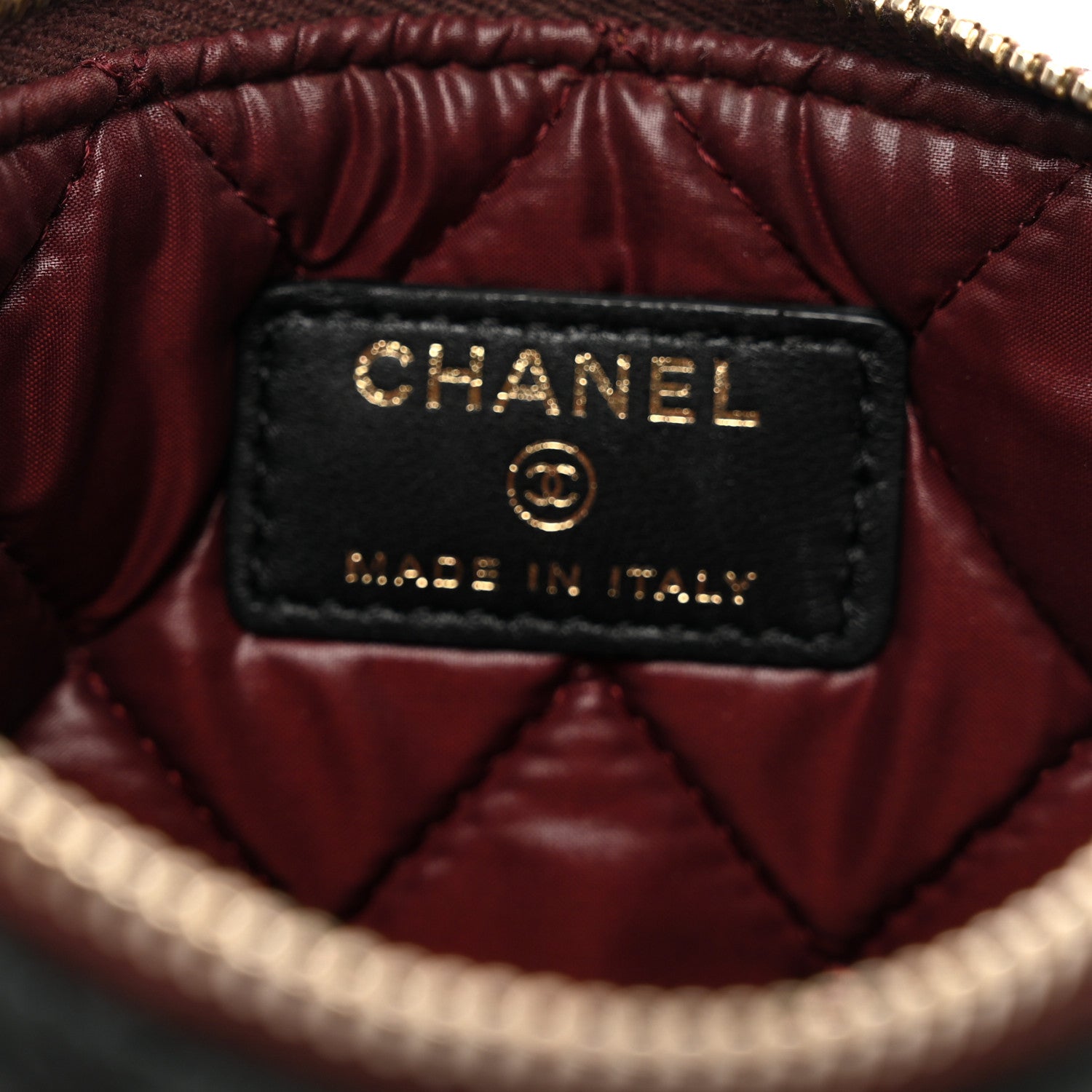 Chanel Lambskin Quilted Small Cosmetic Case Black 6 of 9