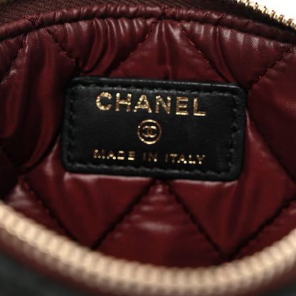 Chanel Lambskin Quilted Small Cosmetic Case Black 6 of 9