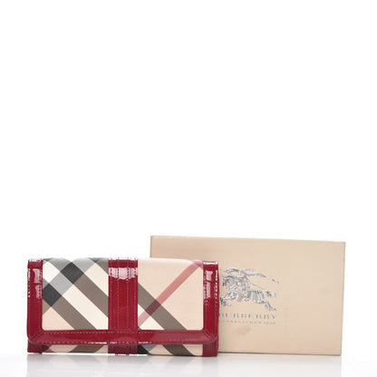 Burberry Supernova Check Penrose Continental Wallet Raspberry Sorbet 7 of 7