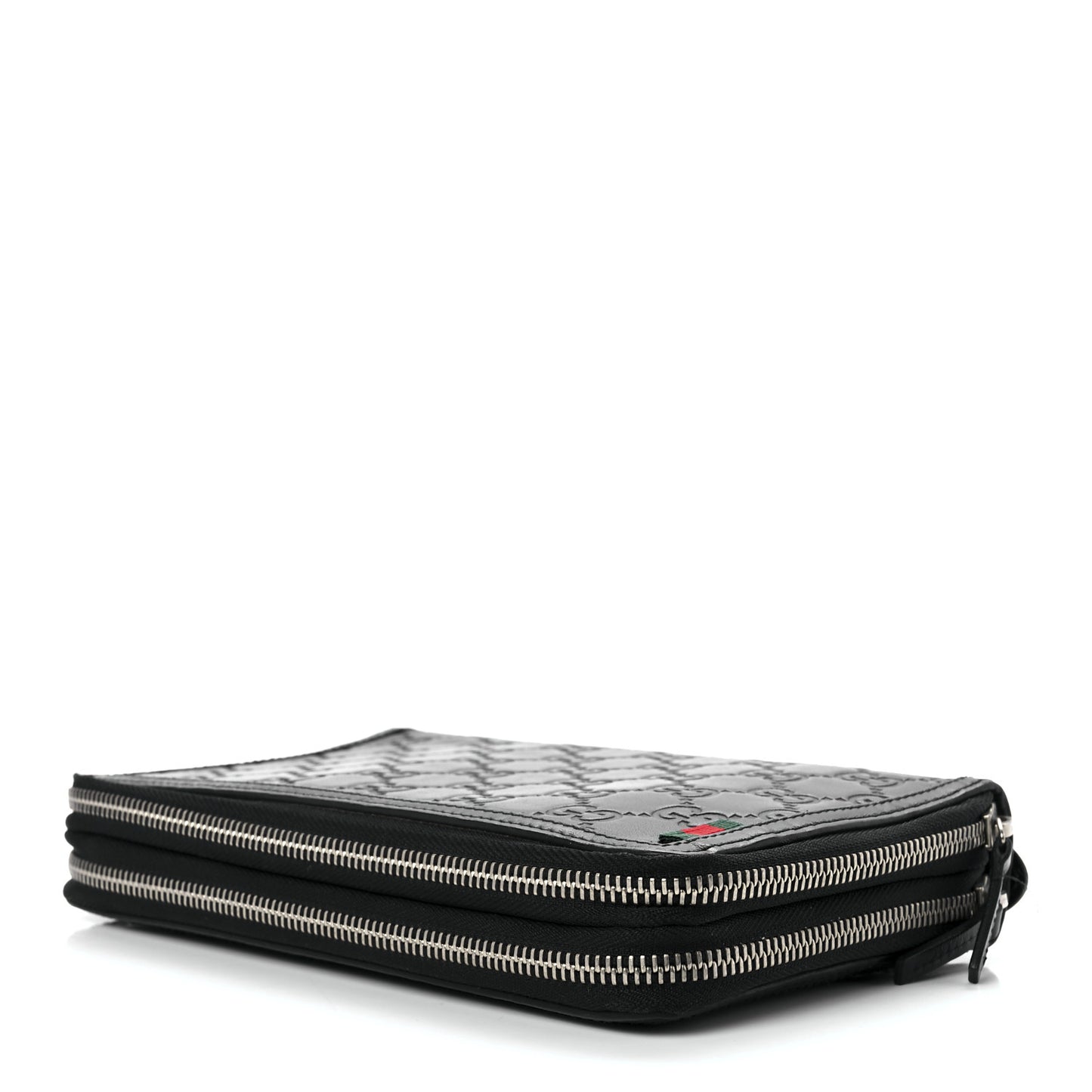 Guccissima Signature Travel Document Case Black