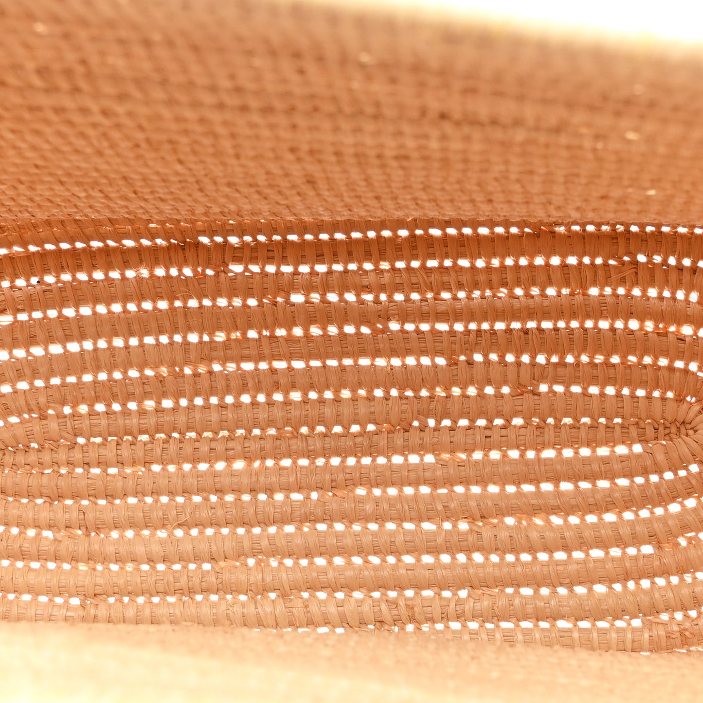 Raffia Small Square Basket Tote Bag Natural Tan