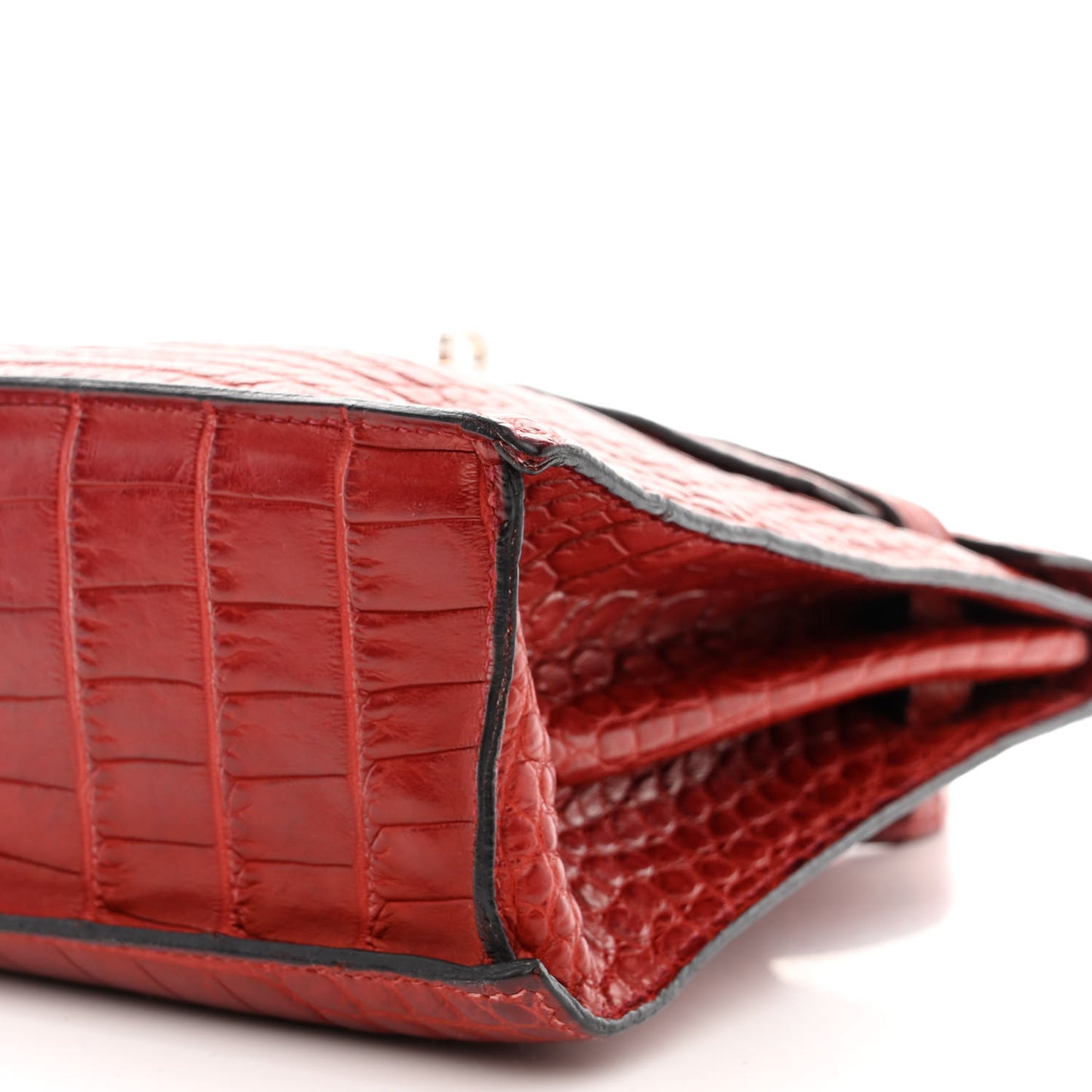 Matte Alligator Kelly Danse Belt Bag Braise