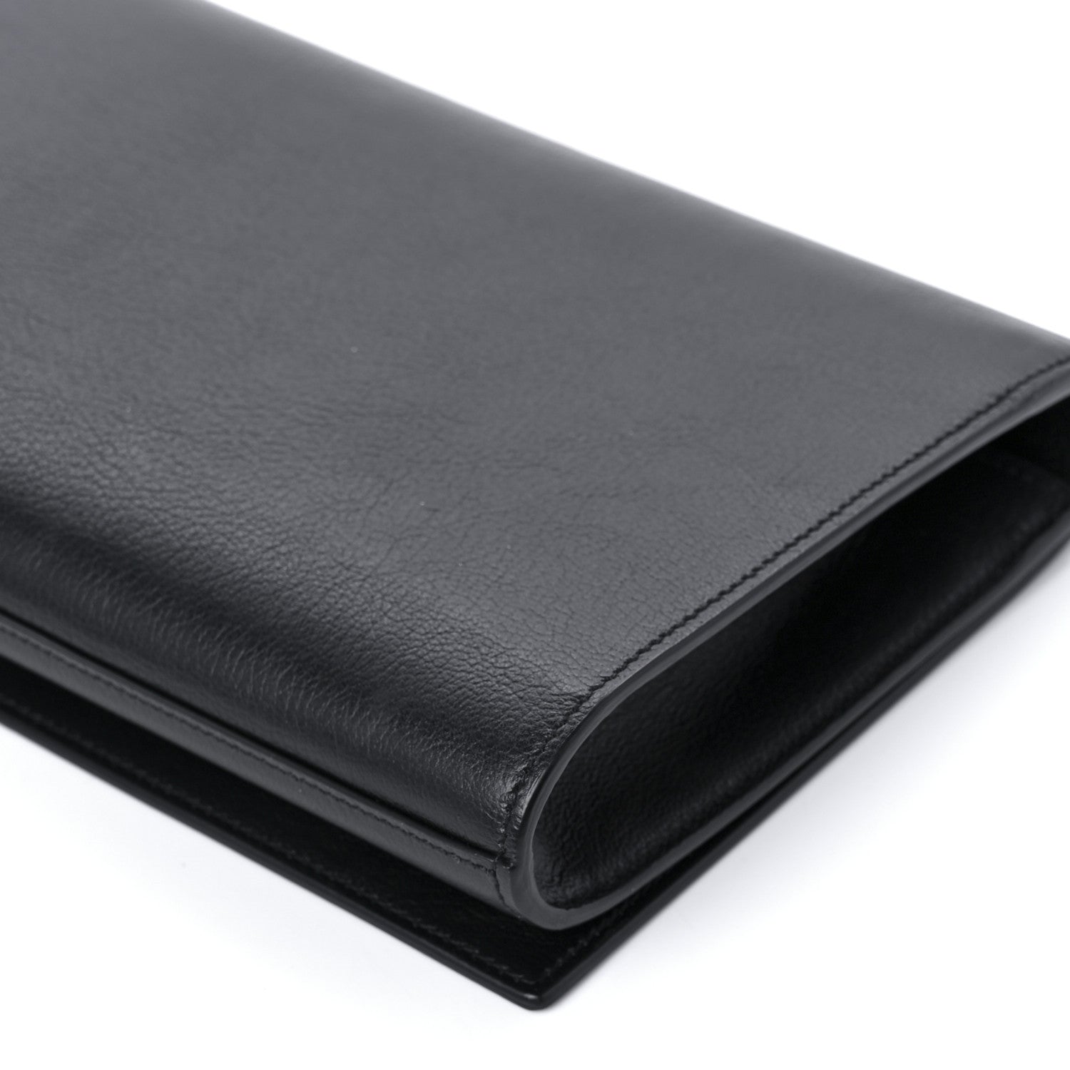 Saint Laurent Calfskin Monogram Large Belle De Jour Clutch Black 10 of 10