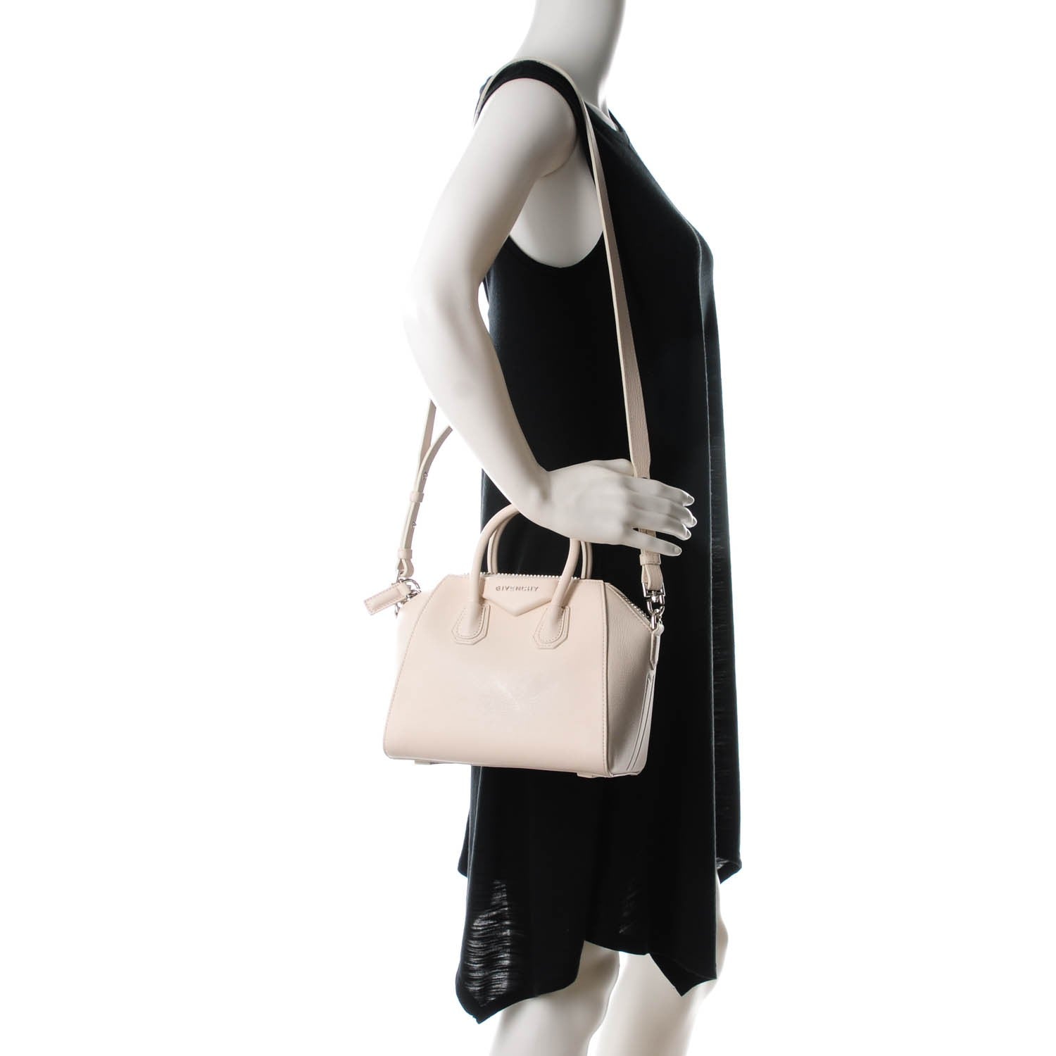 Givenchy Sugar Goatskin Mini Antigona Ivory 2 of 10