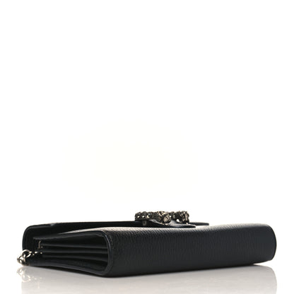 Gucci Calfskin Mini Dionysus Chain Wallet Black 3 of 8