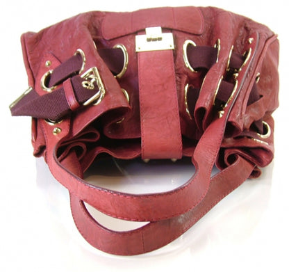 Jimmy Choo Leather XL Ramona Tote Red 4 of 11