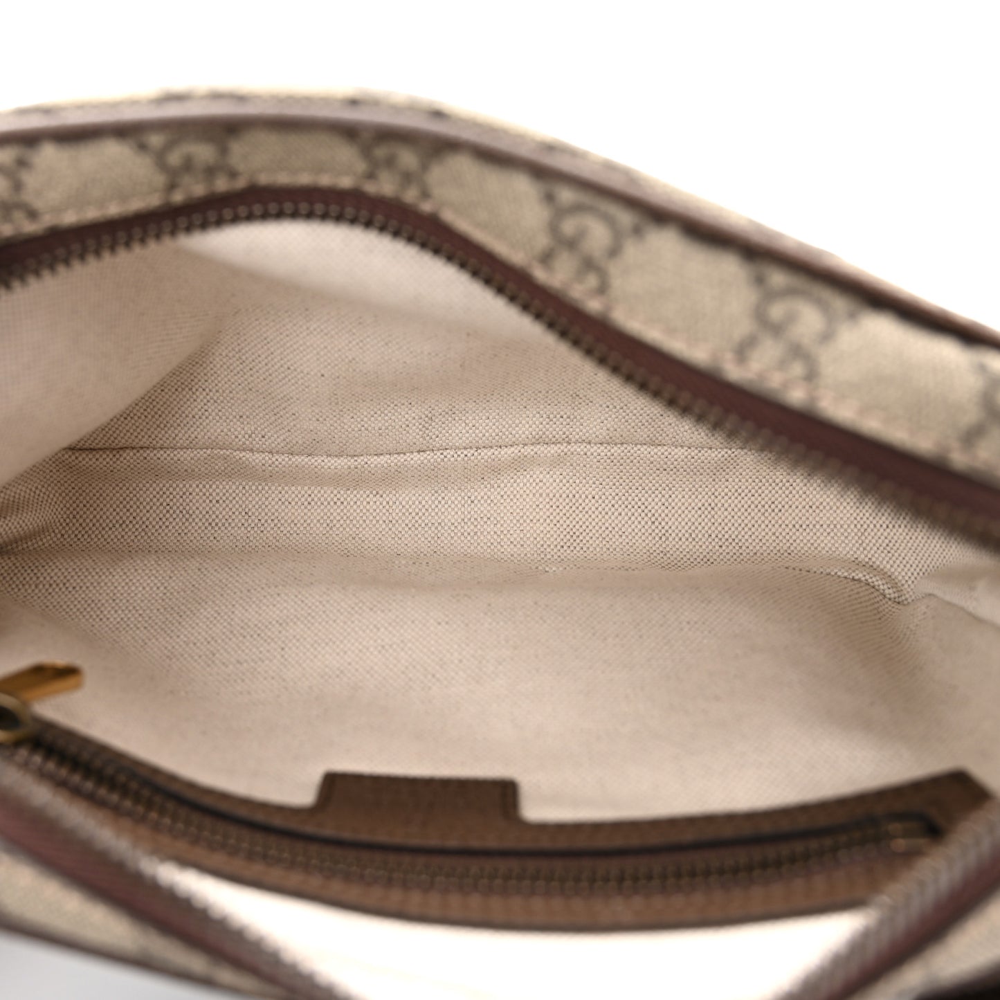 Soft GG Supreme Monogram Medium Ophidia Belt Bag Dark Brown