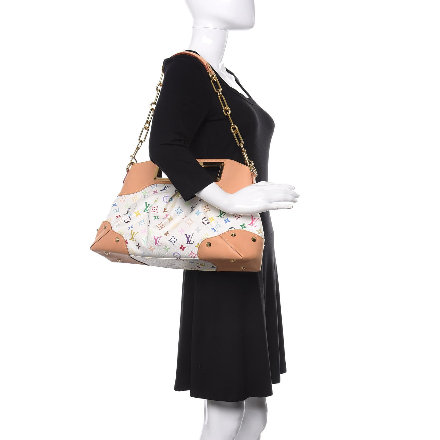 Monogram Multicolor Judy GM White