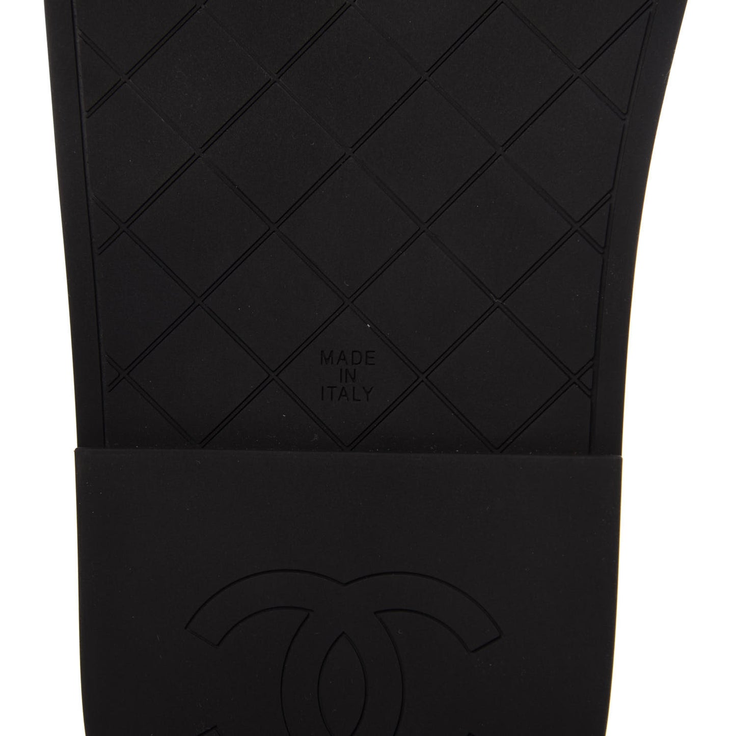 Lambskin Quilted CC Mules Sandals 39 Black