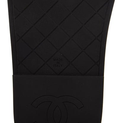 Chanel Lambskin Quilted CC Mules Sandals 39 Black 6 of 9