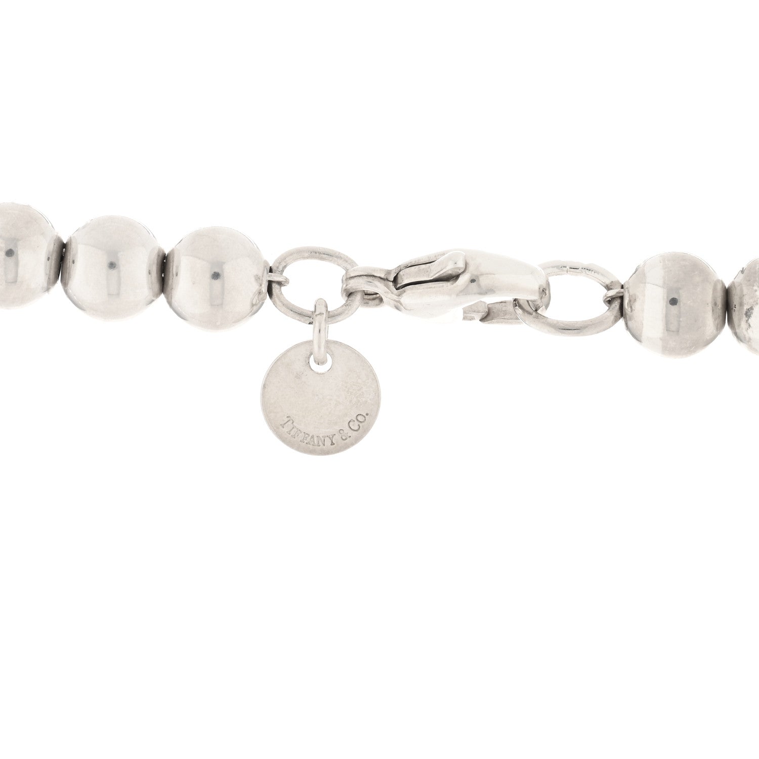 Tiffany Sterling Silver HardWear Graduated Ball Necklace 3 of 3