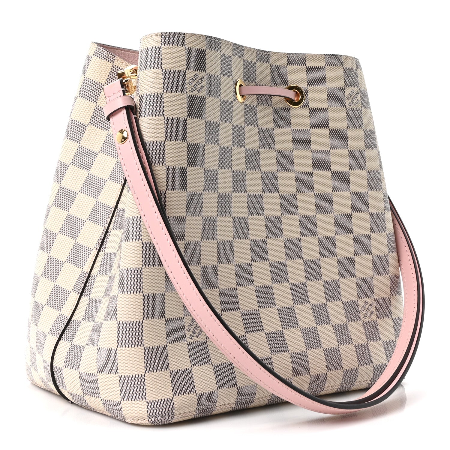 Louis Vuitton Damier Azur Neonoe MM Eau De Rose 3 of 10