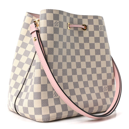 Louis Vuitton Damier Azur Neonoe MM Eau De Rose 3 of 10