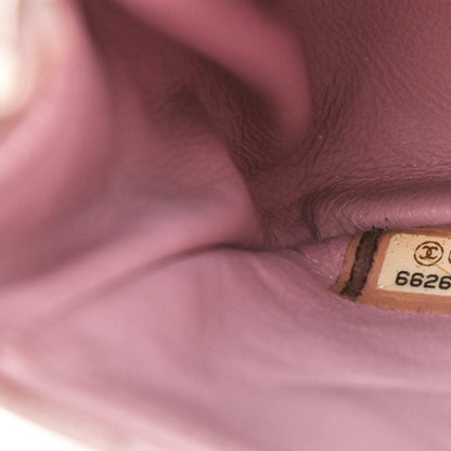 Chanel Metallic Lambskin Quilted Extra Mini Rectangular Flap Pink 7 of 19