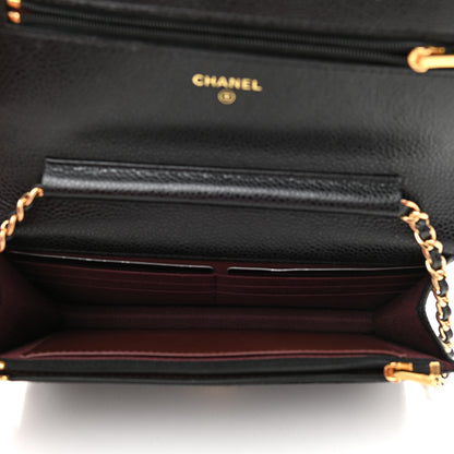 Chanel Caviar Quilted Wallet On Chain WOC Black 5 of 10