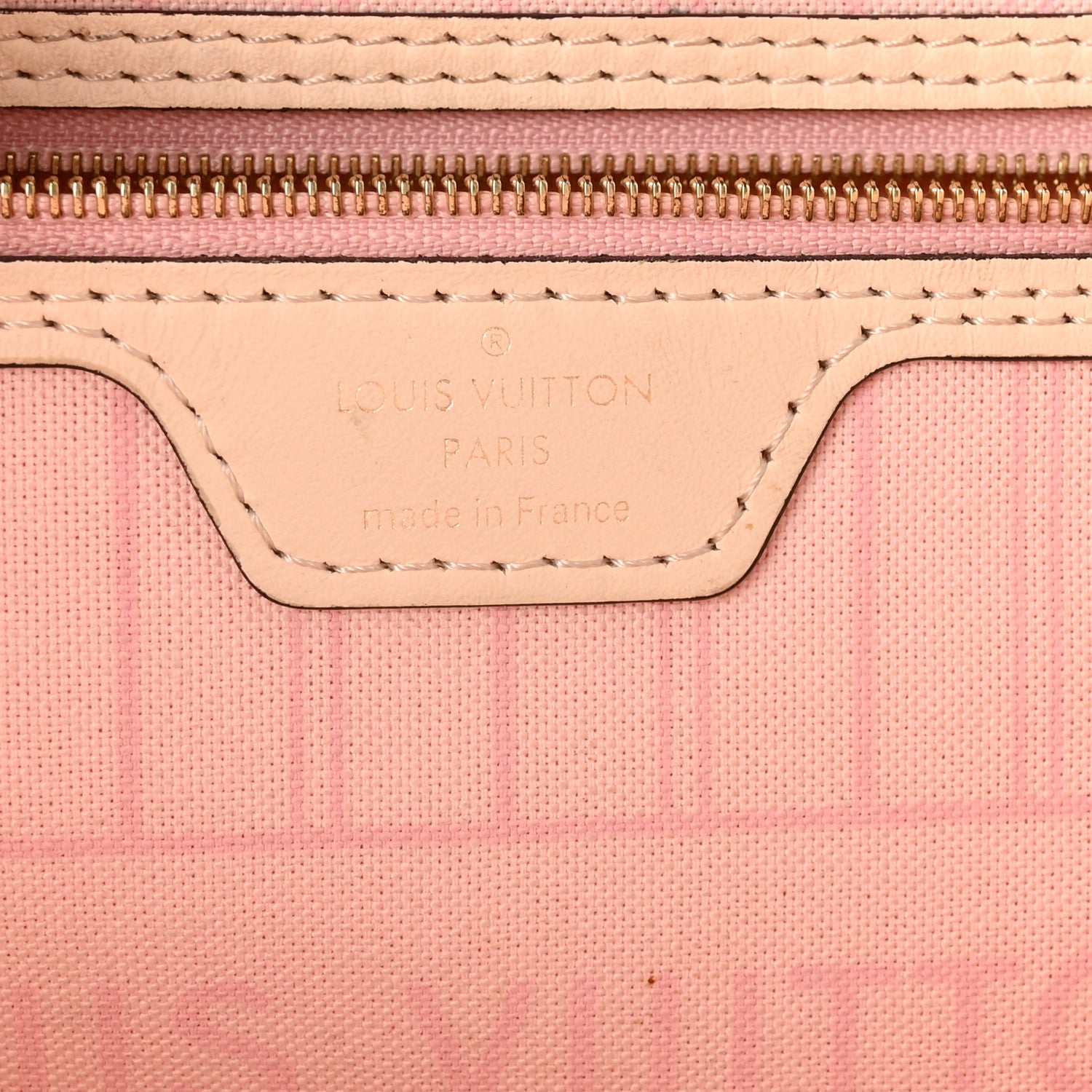 Louis Vuitton Damier Azur Braided Neverfull MM Pink 7 of 10