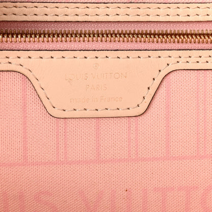 Louis Vuitton Damier Azur Braided Neverfull MM Pink 7 of 10