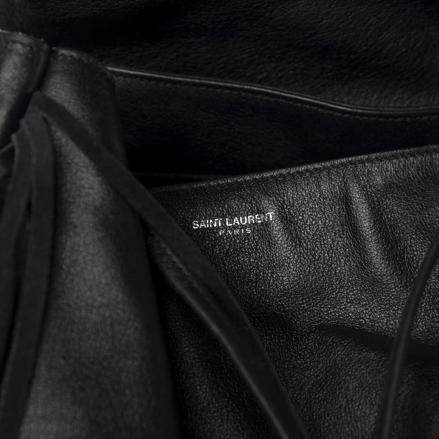 Calfskin Fringe Festival Backpack Black