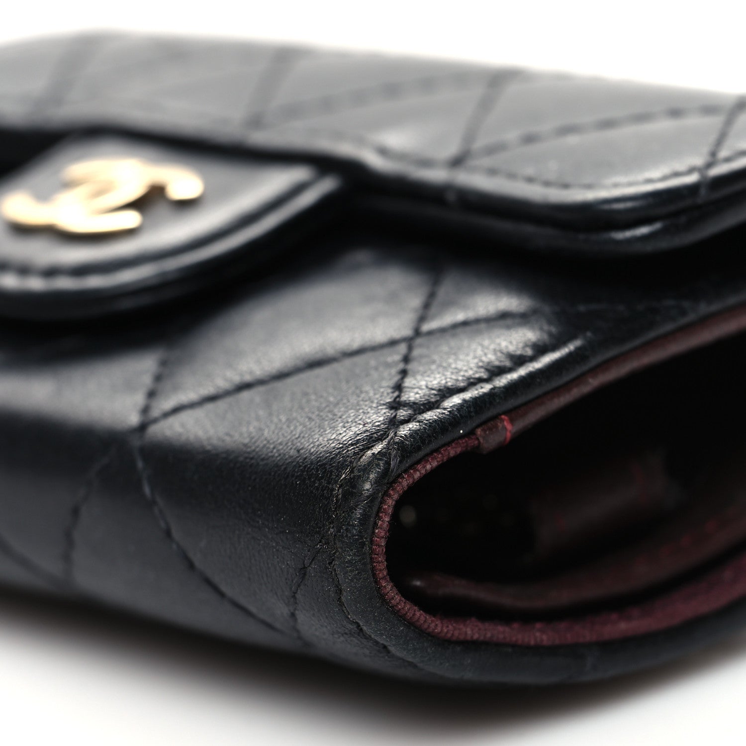Chanel Lambskin Quilted 4 Key Holder Black 10 of 13