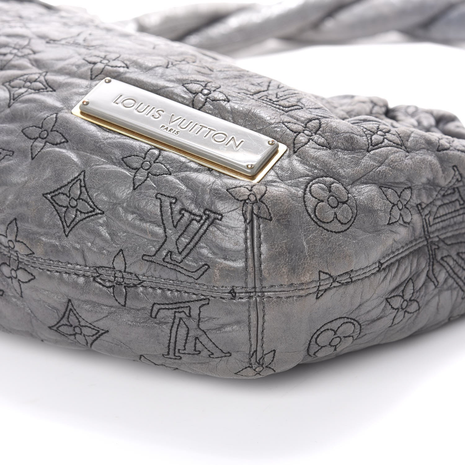 Louis Vuitton Lambskin Olympe Nimbus PM Anthracite 14 of 17