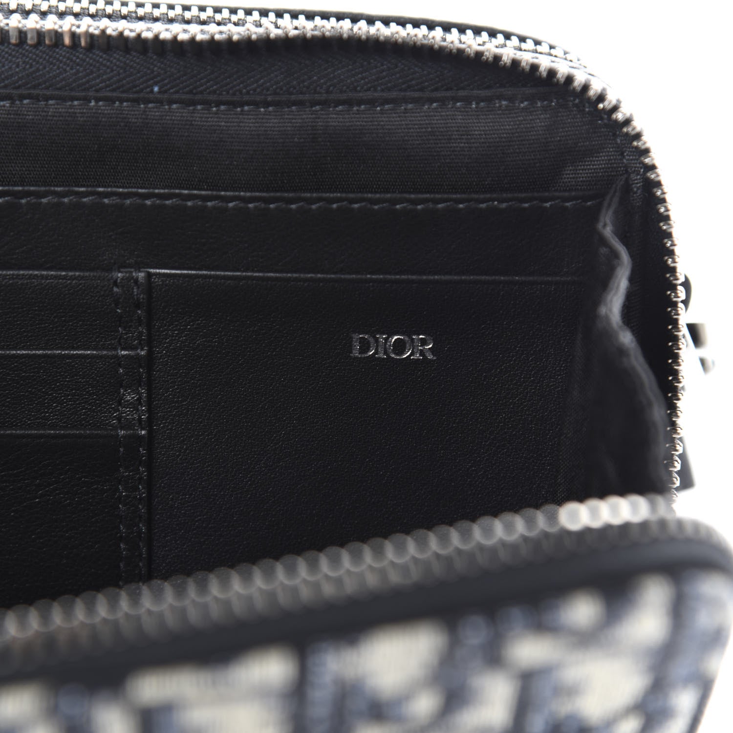 Christian Dior Oblique Pouch Navy Blue 9 of 13